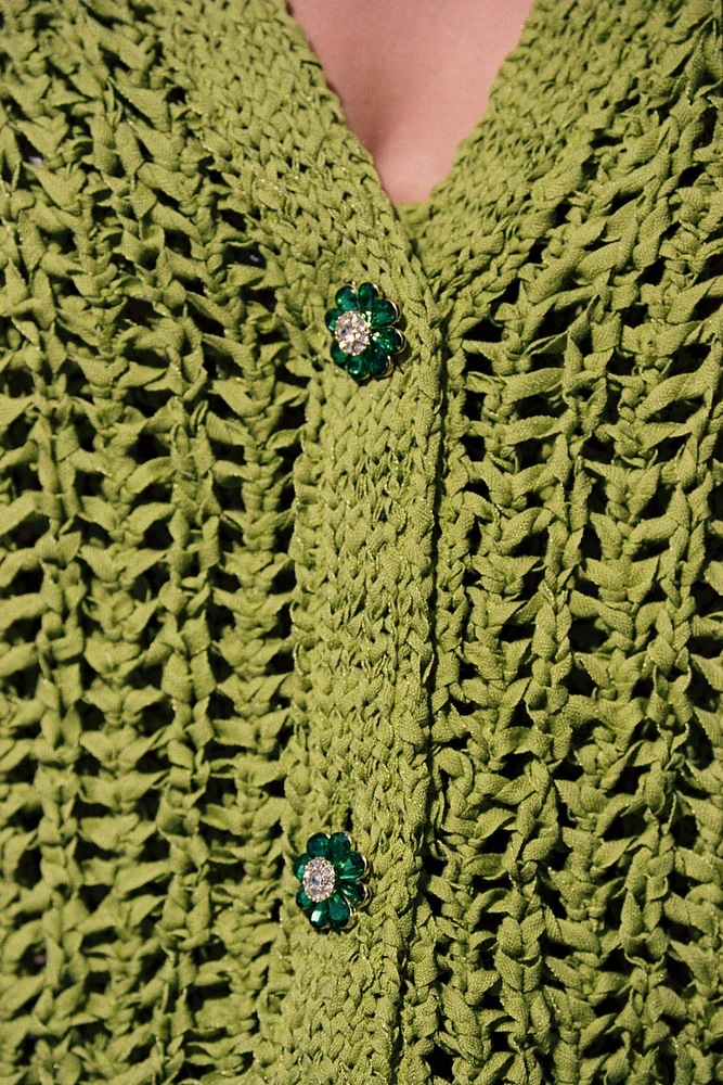 RIBBON KNIT JACKET