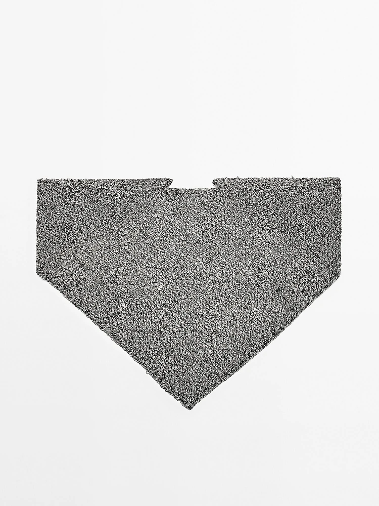 Cotton blend knitted bandana