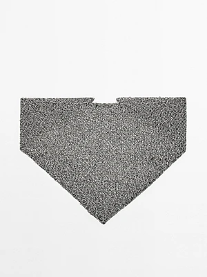 Cotton blend knitted bandana