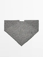 Cotton blend knitted bandana