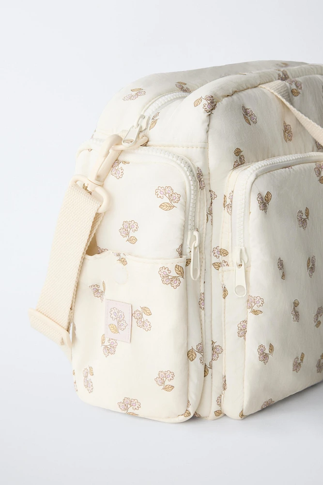 FLORAL DIAPER BAG