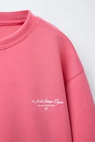 ATHLETIC SWEATSHIRT WITH TEXT