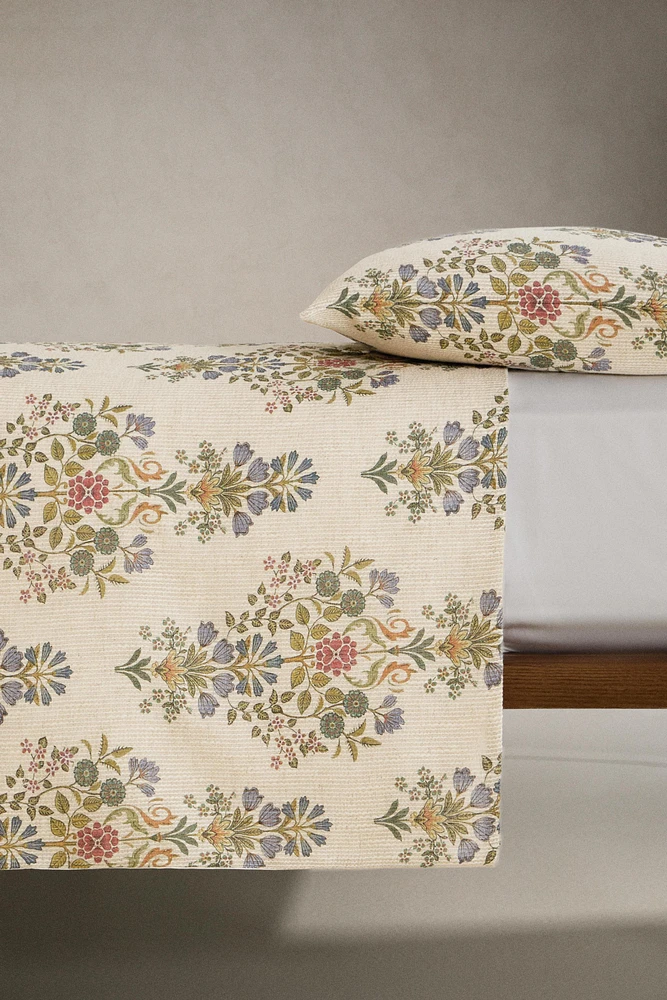 HOUSSE DE COUETTE COTON FLEURS