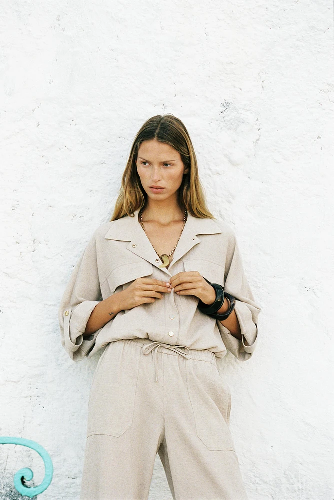 CHEMISE SAFARI MANCHES COURTES