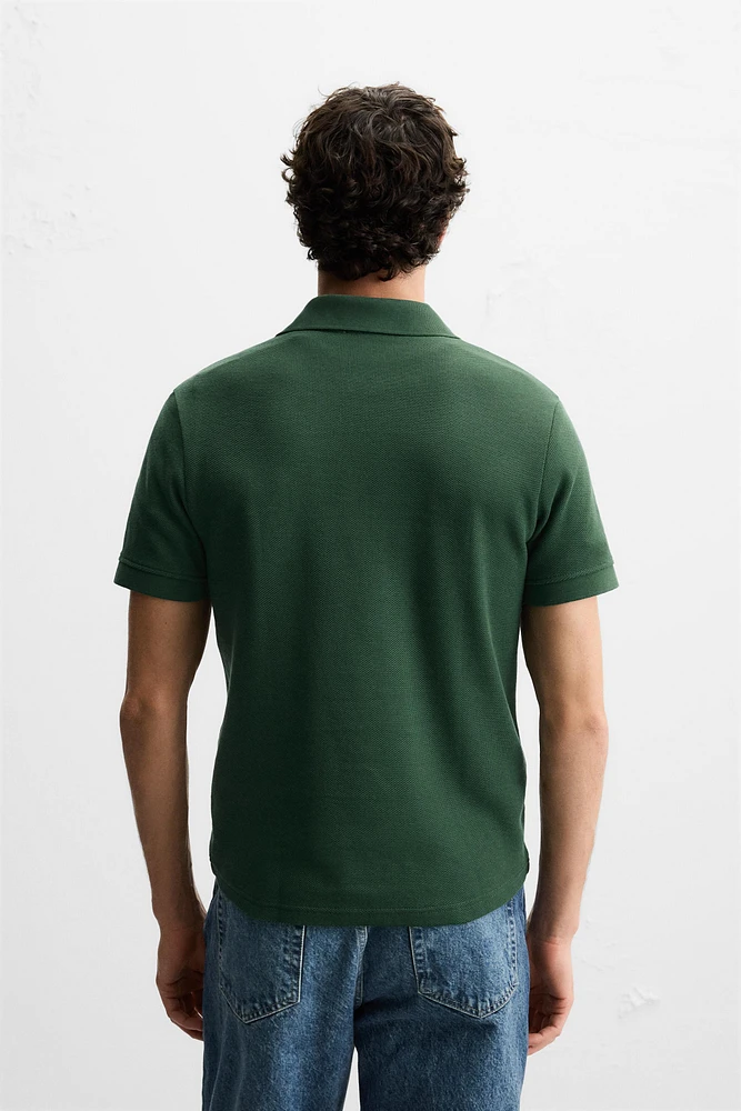 QUARTER ZIP POLO