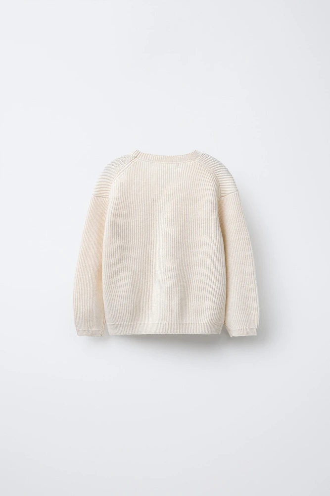 GILET EN MAILLE CÔTELÉE