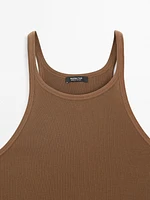 100% cotton halter top