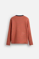 WASHED STRIPE SWEATSHIRT