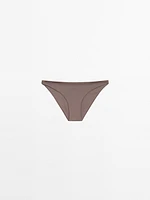 Bas de bikini tulle froncé