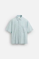 CONTRAST DENIM SHIRT
