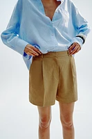OVERSIZED LINEN BLEND SHIRT