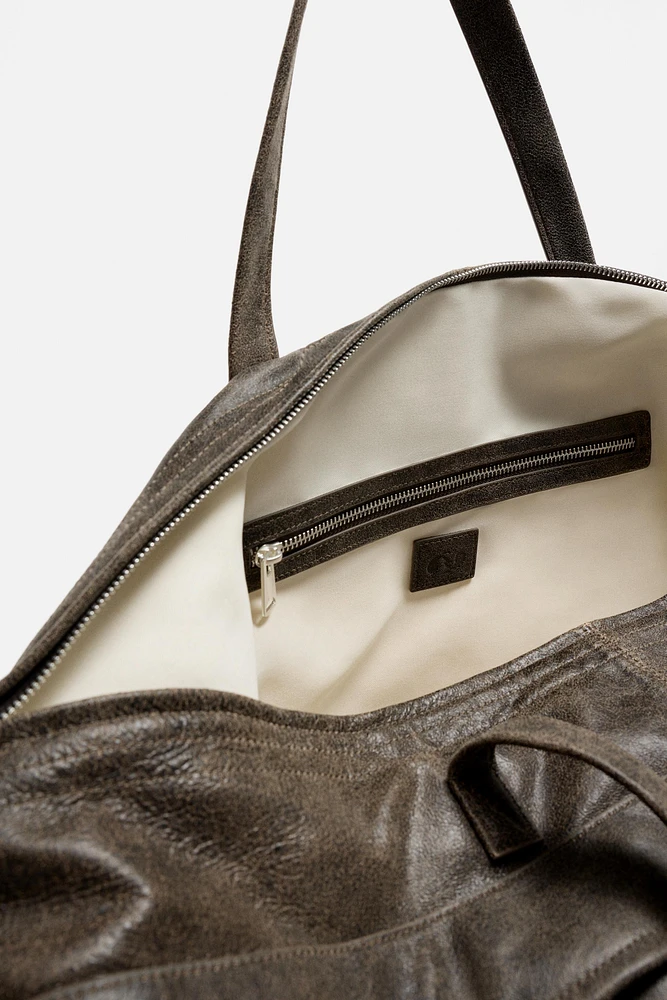 SAC CABAS EN CUIR