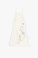 ROBE HALTER STRASS