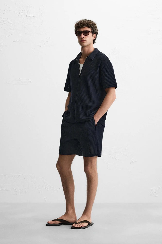 CHEMISE STRUCTURÉE ZIP
