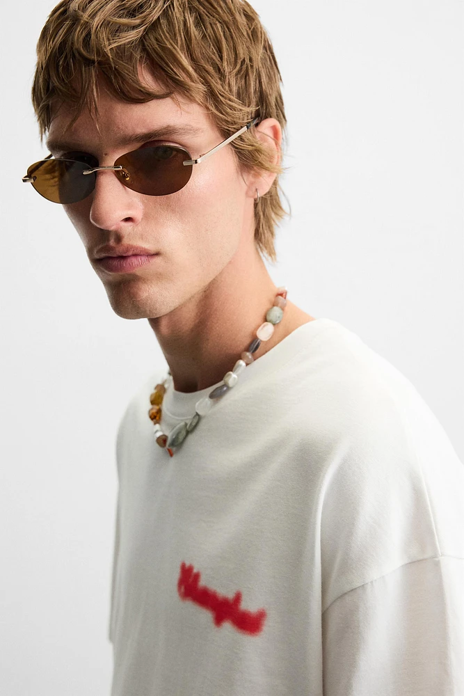 BLURRED PRINT T-SHIRT
