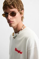 BLURRED PRINT T-SHIRT