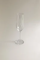 VERRE FLÛTE CRISTALLIN RELIEF