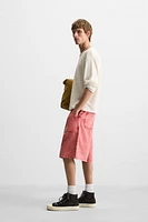 BERMUDA DÉLAVÉ RELAXED FIT