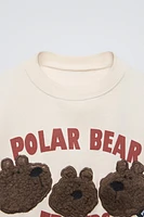 FLEECE BEAR SWEATSHIRT