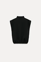 BASIC KNIT MOCK NECK TOP