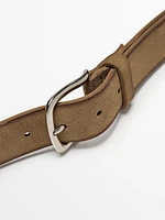 Plush nappa belt
