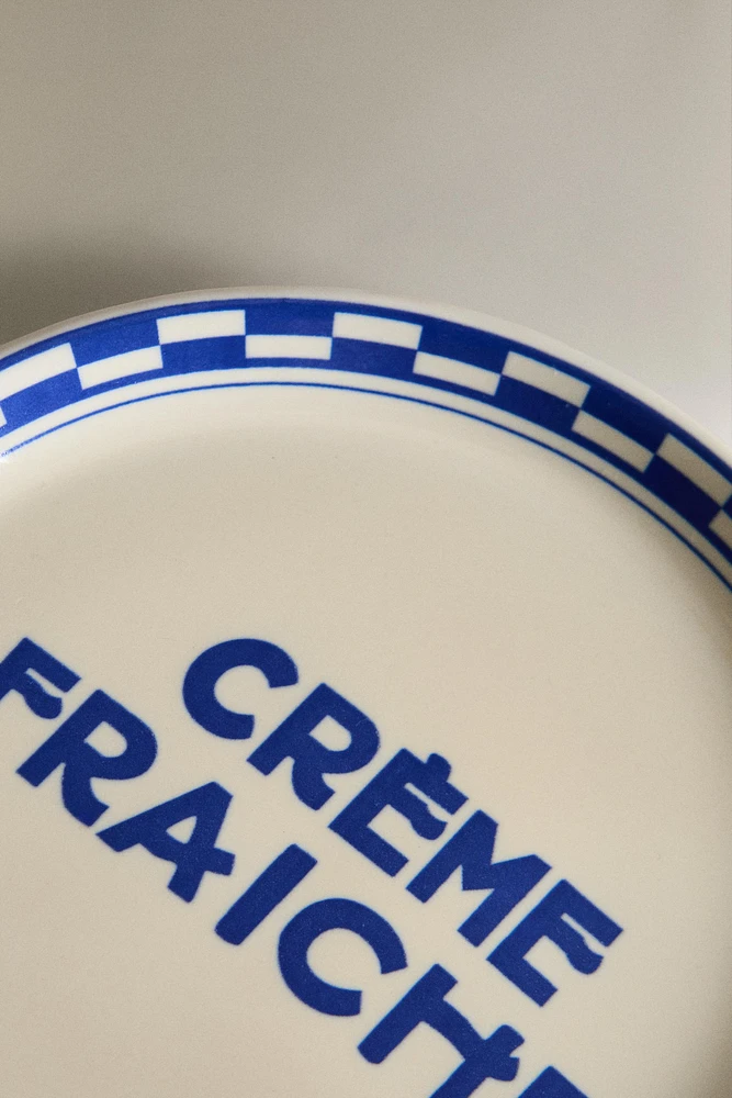 ASSIETTE À PAIN CÉRAMIQUE CRÈME FRAICHE
