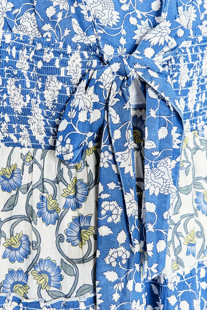 ROBE À PANNEAUX IMPRIMÉ PATCHWORK