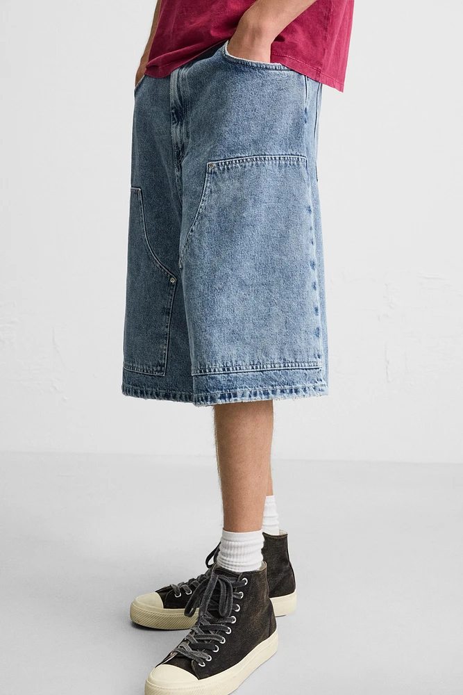 BERMUDA DENIM COUPE OVERSIZE