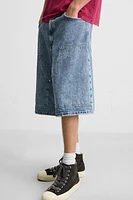 BERMUDA DENIM COUPE OVERSIZE