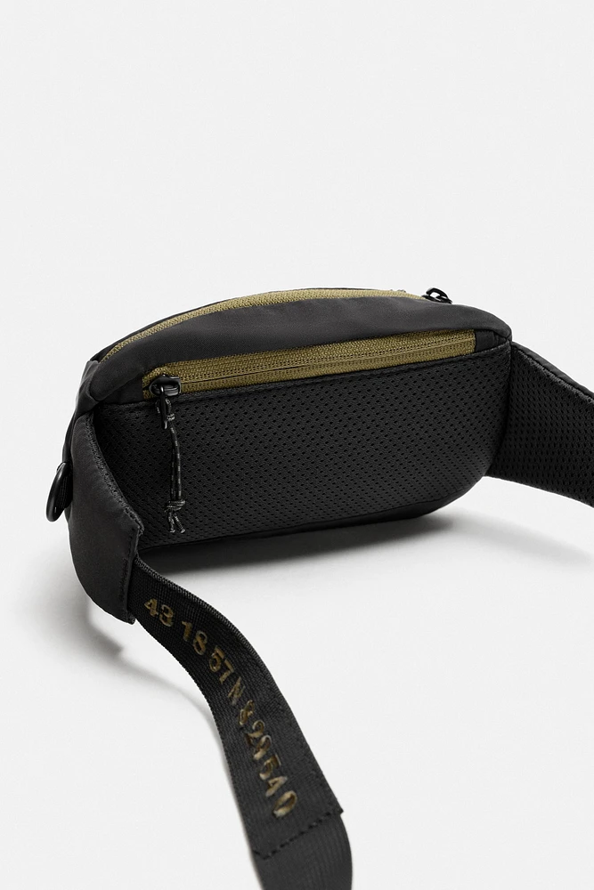 CONTRAST TECHNICAL BELT BAG