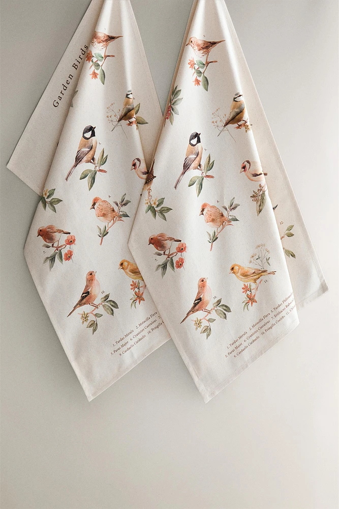 SET OF COTTON BIRD KITCHEN TOWELS (SET OF 2)
