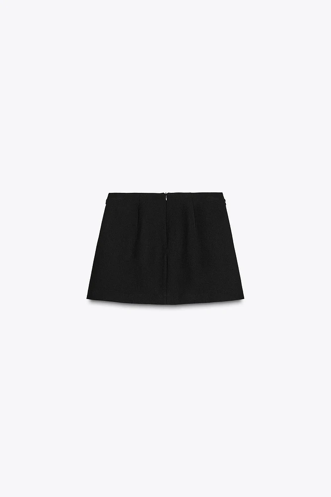 JUPE-PANTALON À CEINTURE