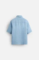 WASHED 100% LINEN SHIRT