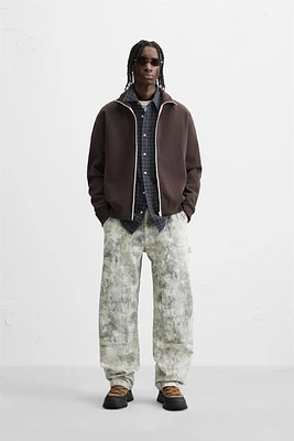 ABSTRACT PRINT CARPENTER PANTS