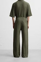 PANTALON STRUCTURÉ À TEXTURE