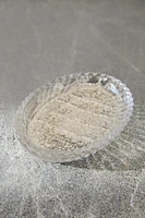 MERCURIZED GLASS BATHROOM SOAP DISH