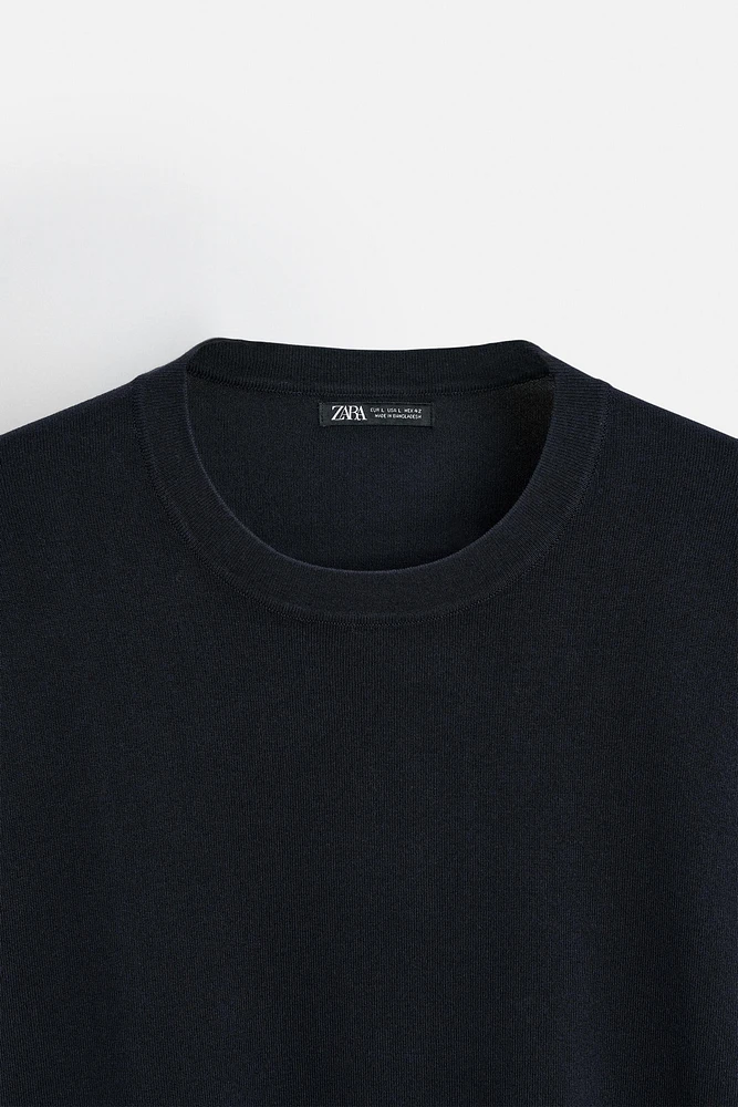 BASIC VISCOSE BLEND SWEATER