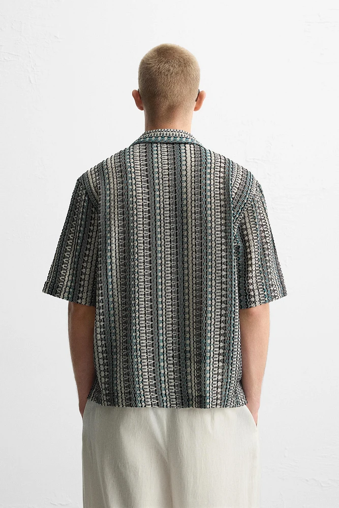 GEOMETRIC JACQUARD SHIRT