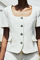 SHORT SLEEVE BLAZER