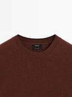 Pull col rond 100 % cachemire