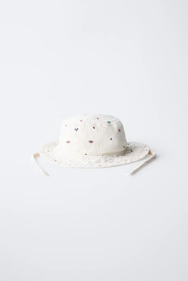 BONNET SERGE FLEURS