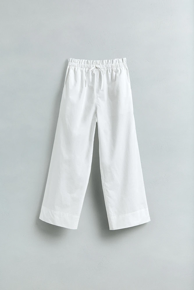 PANTALON EN POPELINE