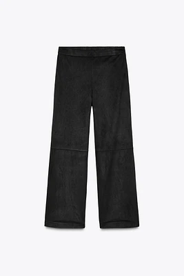 FAUX SUEDE PANTS