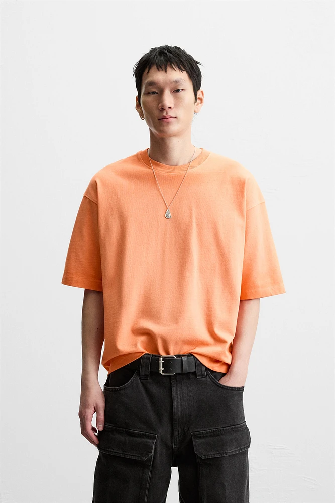 T-SHIRT RELAXED FIT DÉLAVÉ SPRAY