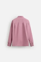 CHEMISE DÉLAVÉE EN COTON