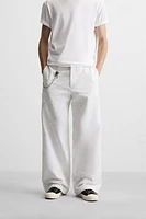PANTALON COUPE LARGE IMPRIMÉ ABSTRAIT