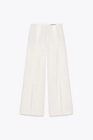 LINEN BLEND PLEATED PANTS ZW COLLECTION