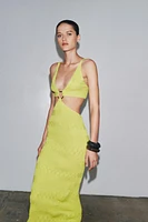CUT OUT KNIT DRESS
