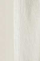 HIGH OPACITY WHITE LINEN CURTAIN