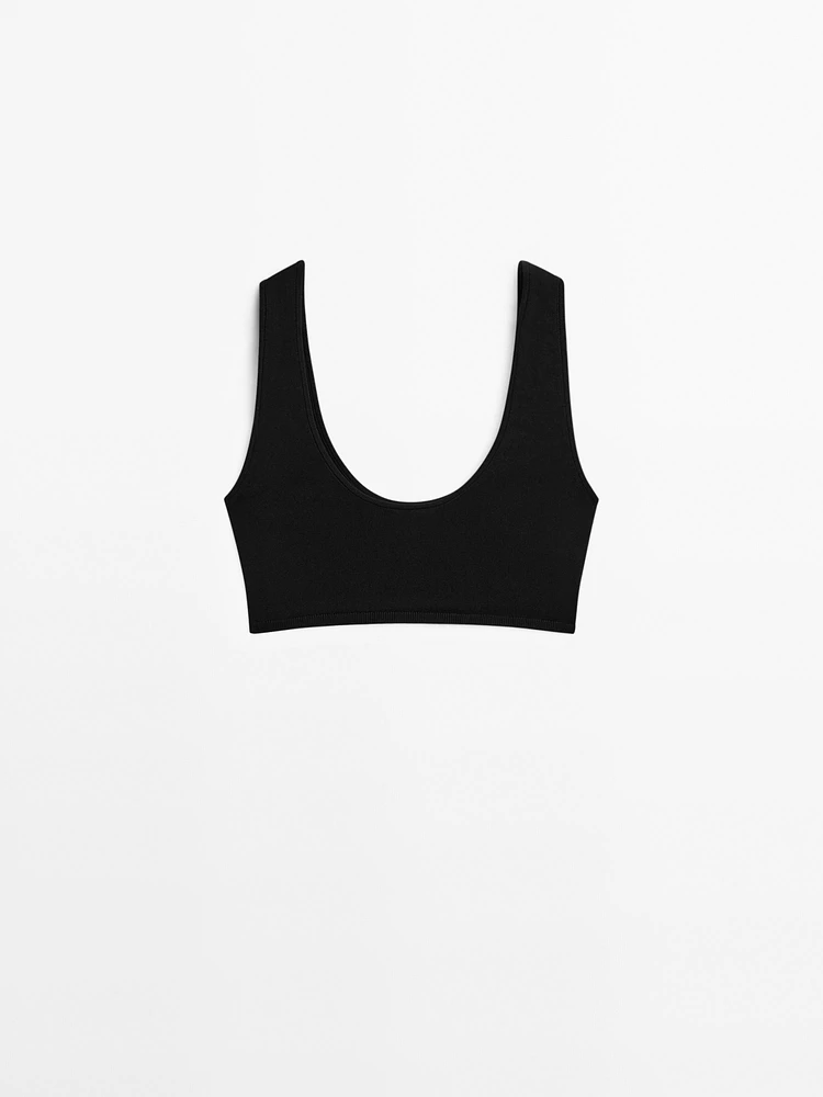 Brassière en maille fine à bretelles - Limited Edition